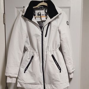 Michael Kors Coat Fur Collar Puffer Jacket